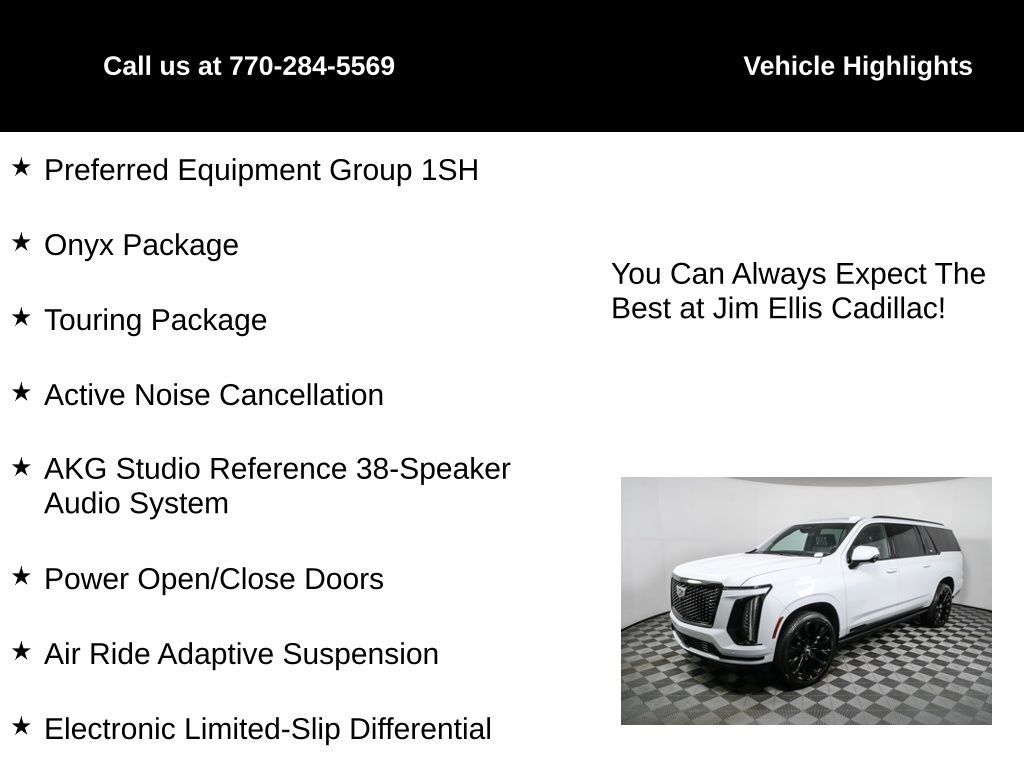 Certified 2026 Cadillac Escalade ESV Platinum Sport w/ LPO, ONYX Package image 5