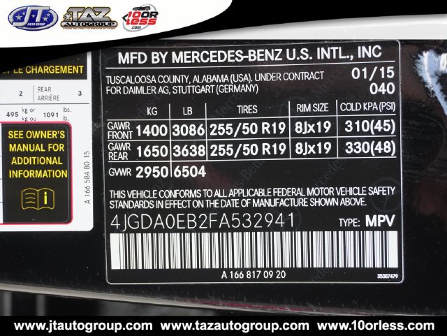 Used 2015 Mercedes-Benz ML 250 BlueTEC 4MATIC image 23