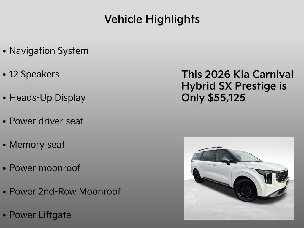 New 2026 Kia Carnival SX Prestige image 5