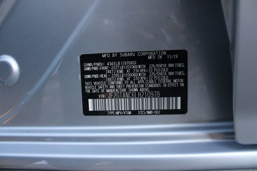 Used 2020 Subaru Crosstrek 2.0i Limited w/ Moonroof Package w/Navigation image 34