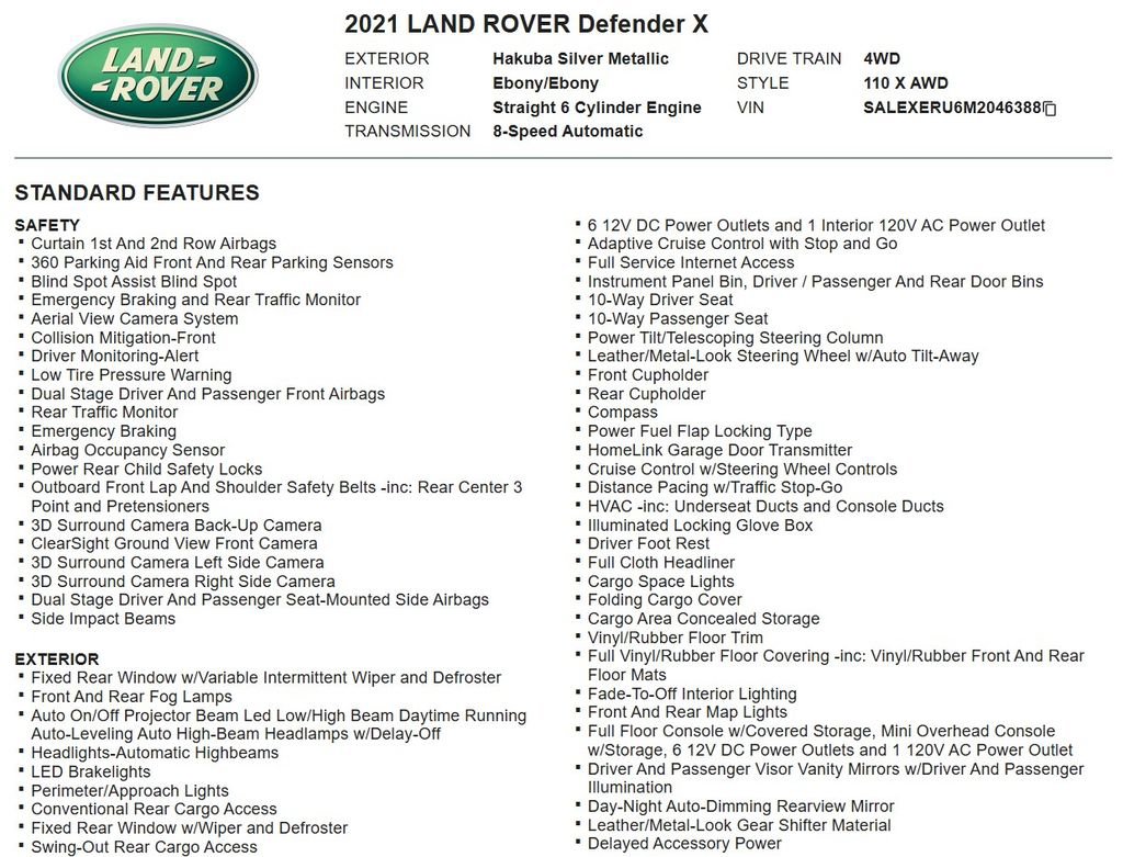 Used 2021 Land Rover Defender 110 X image 17