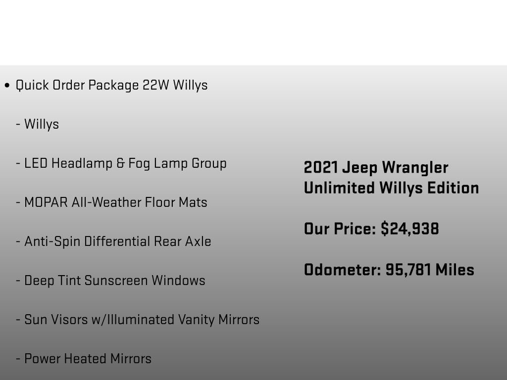 Used 2021 Jeep Wrangler Unlimited Sport AWD/4WD image 6