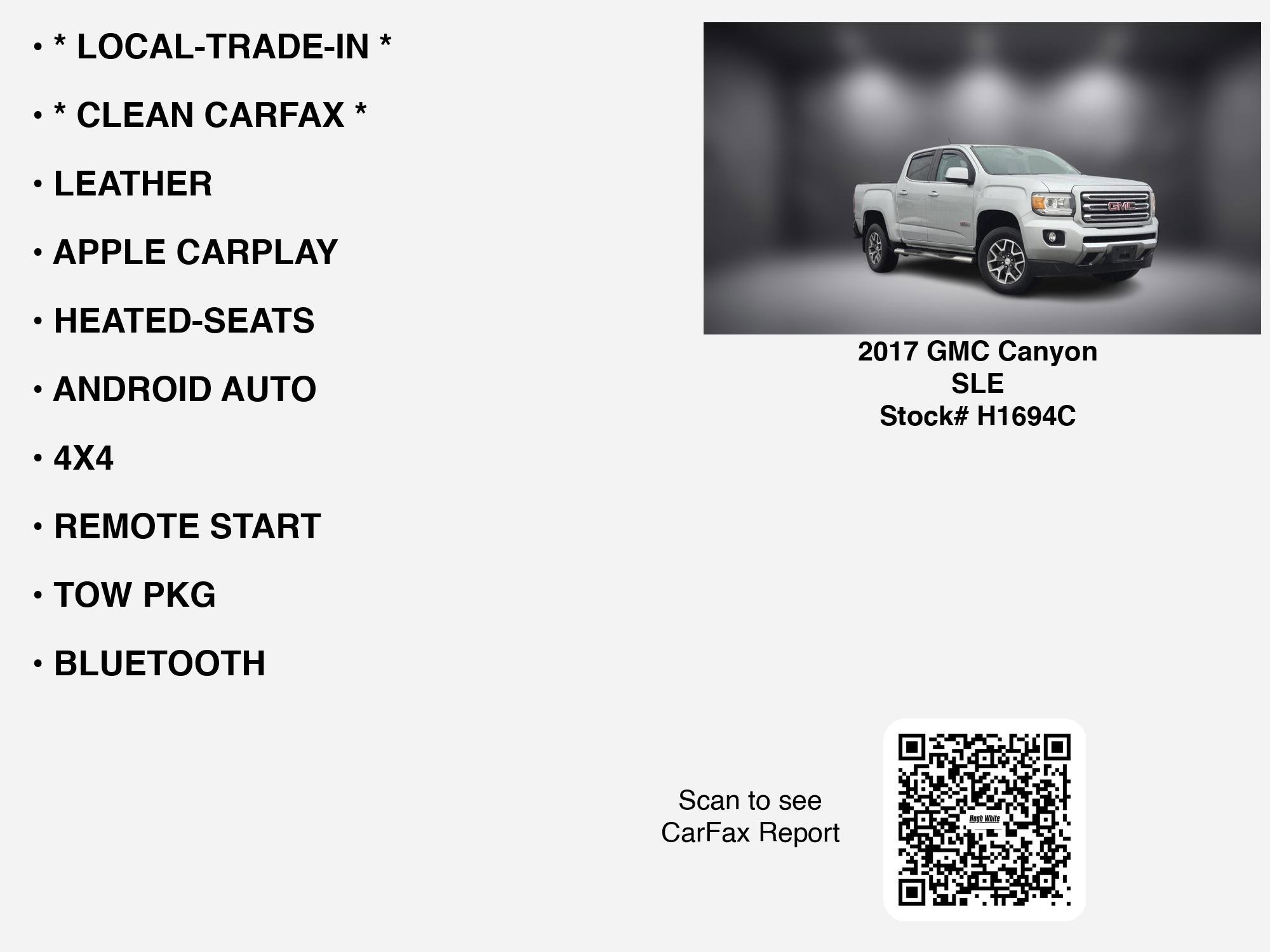 Used 2017 GMC Canyon SLE w/ All Terrain Package image 7