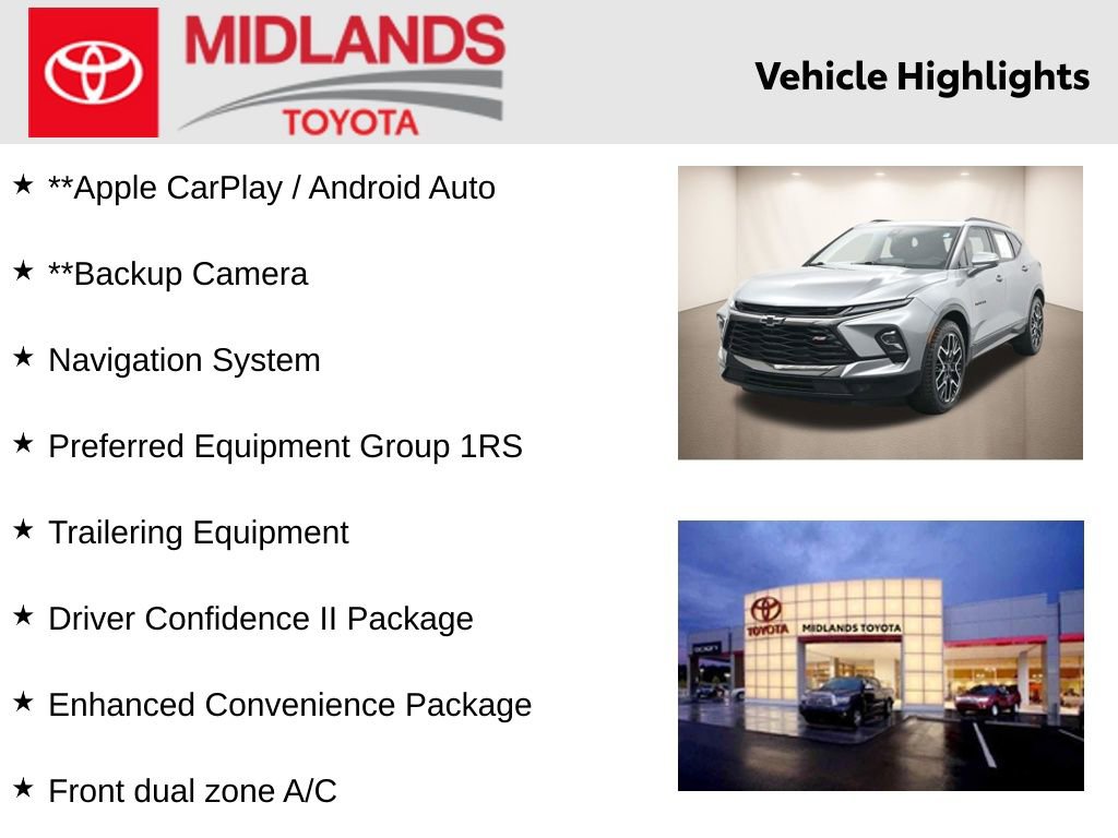 Used 2023 Chevrolet Blazer RS w/ Driver Confidence II Package FWD video 2