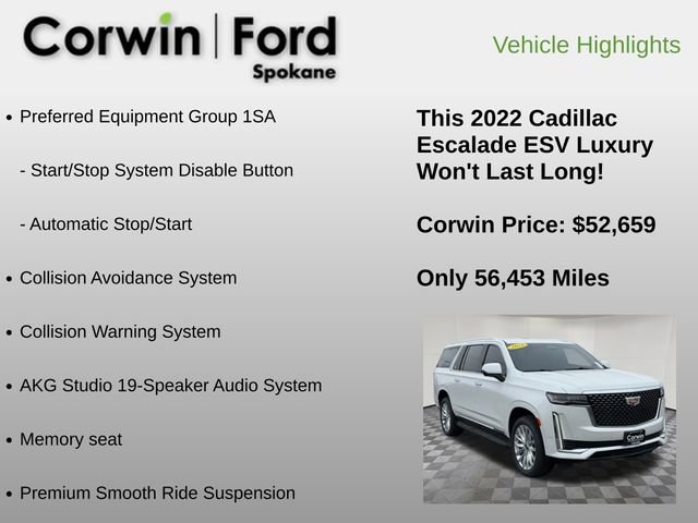 Used 2022 Cadillac Escalade ESV Luxury image 6