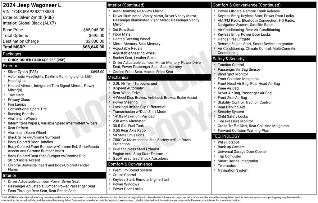 Certified 2024 Jeep Wagoneer L Base image 10