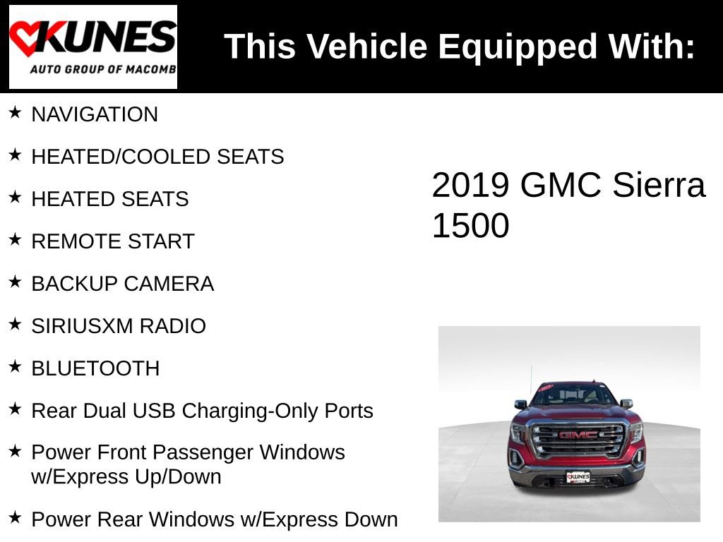 Used 2019 GMC Sierra 1500 SLT w/ SLT Premium Package image 3