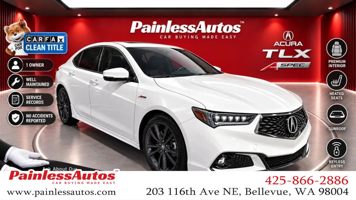 Used 2019 Acura TLX w/ Technology & A-SPEC Package