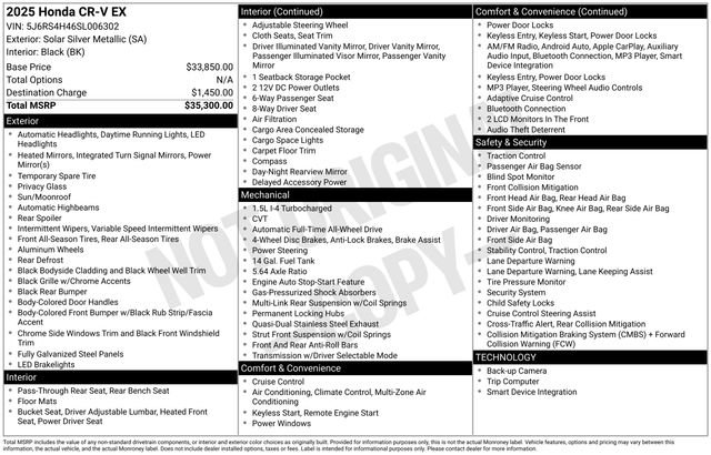 Used 2025 Honda CR-V EX image 43