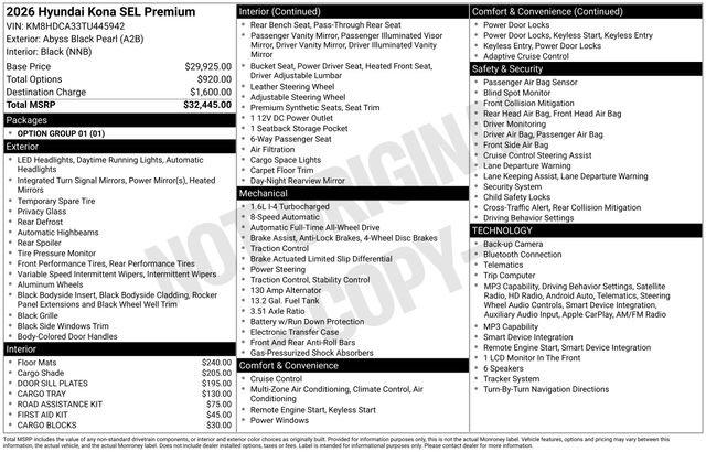 New 2026 Hyundai Kona SEL Premium AWD/4WD image 38