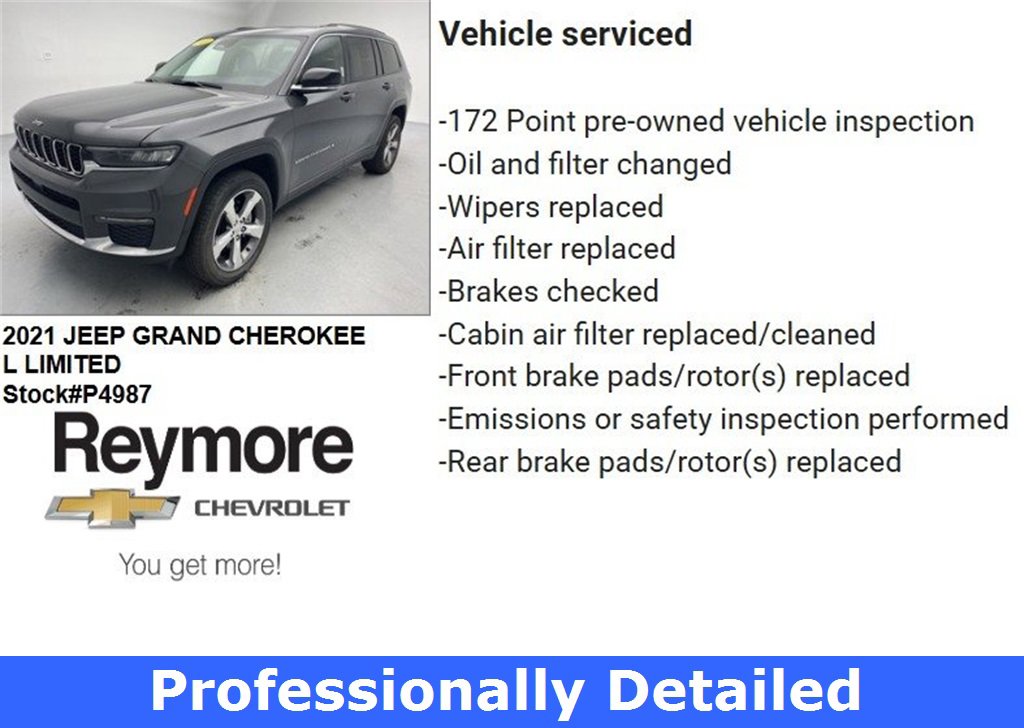 Used 2021 Jeep Grand Cherokee L Limited w/ Trailer Tow Group (B) image 59