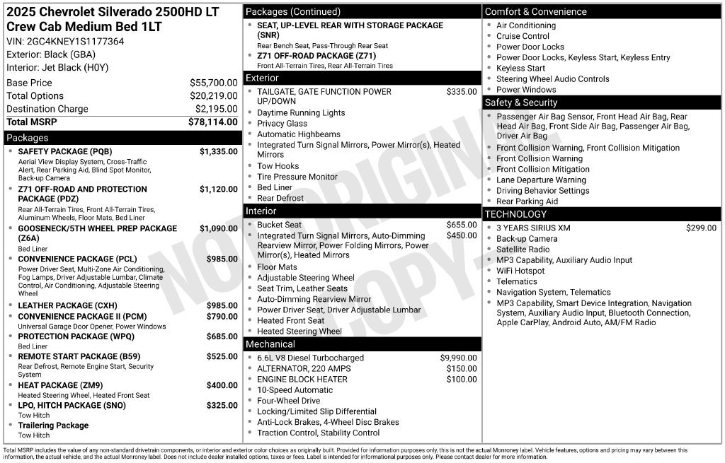 Used 2025 Chevrolet Silverado 2500 LT w/ Safety Package AWD/4WD image 43