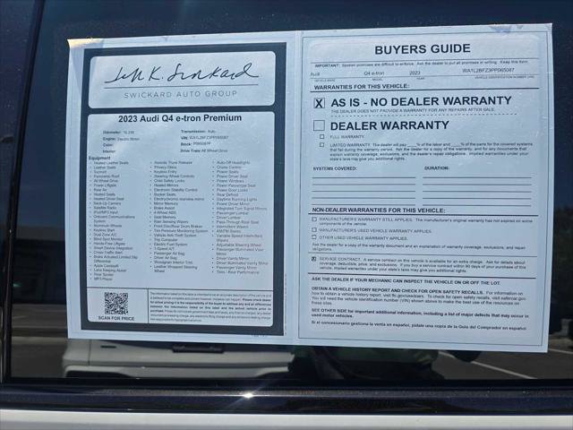 Used 2023 Audi Q4 e-tron Premium Plus w/ Premium Plus AWD/4WD image 17