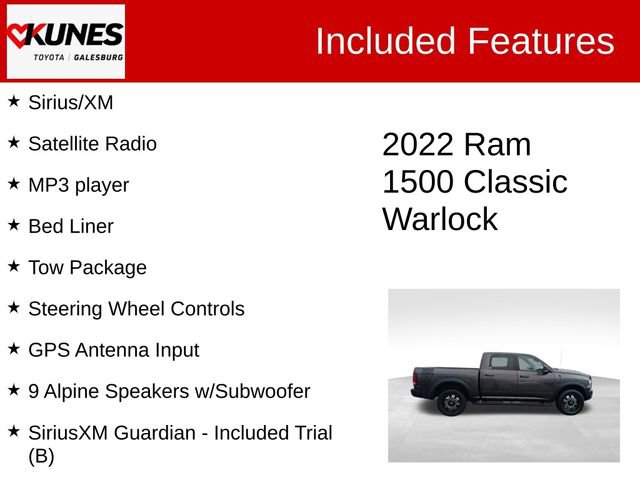 Used 2022 RAM 1500 Classic Warlock AWD/4WD image 3