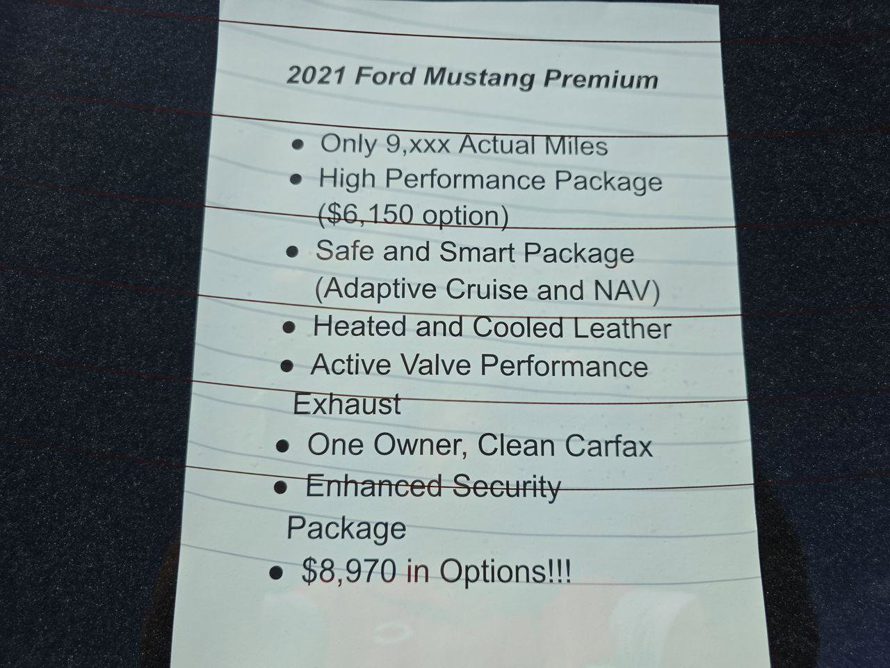 Used 2021 Ford Mustang Premium w/ 2.3L High Performance Package image 29