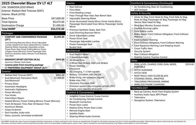 New 2025 Chevrolet Blazer EV LT image 5