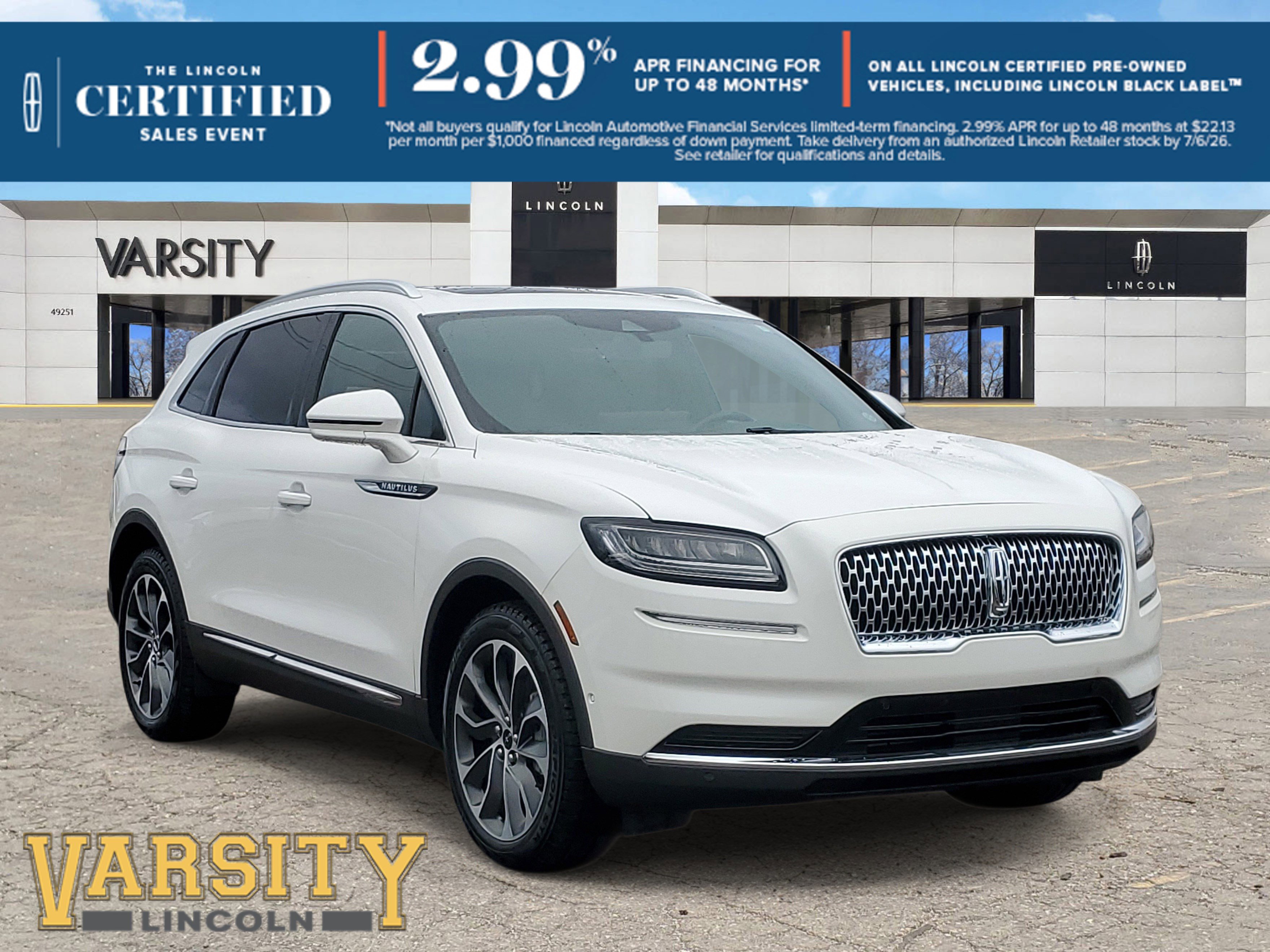 Certified 2023 Lincoln Nautilus Reserve w/ Equipment Group 201A AWD/4WD image 1