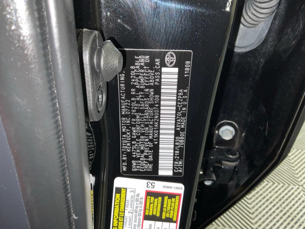 Used 2022 Toyota Camry XSE FWD image 28