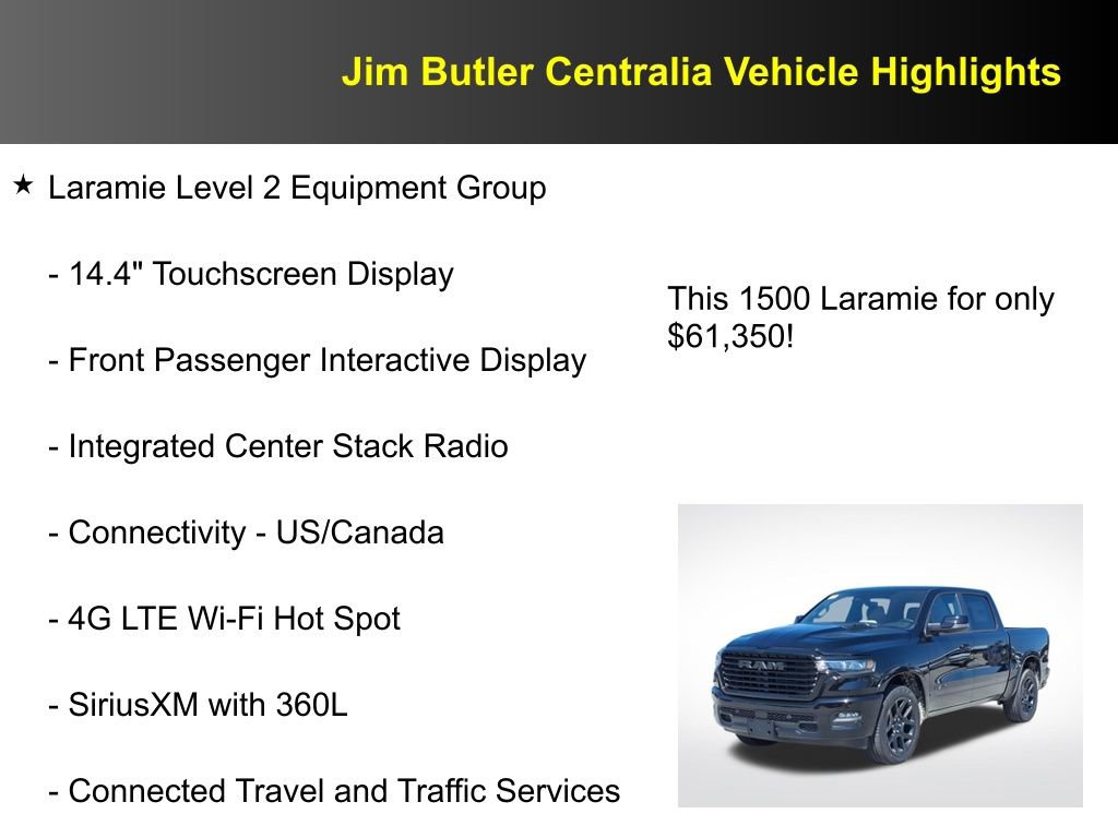 New 2026 RAM 1500 Laramie w/ Night Edition AWD/4WD image 15