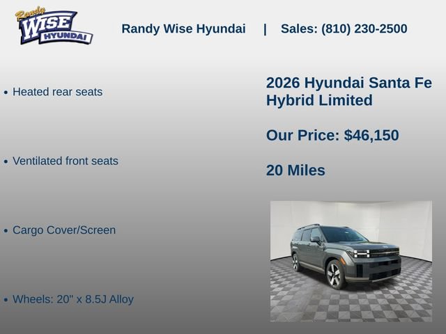 New 2026 Hyundai Santa Fe Limited AWD/4WD image 20