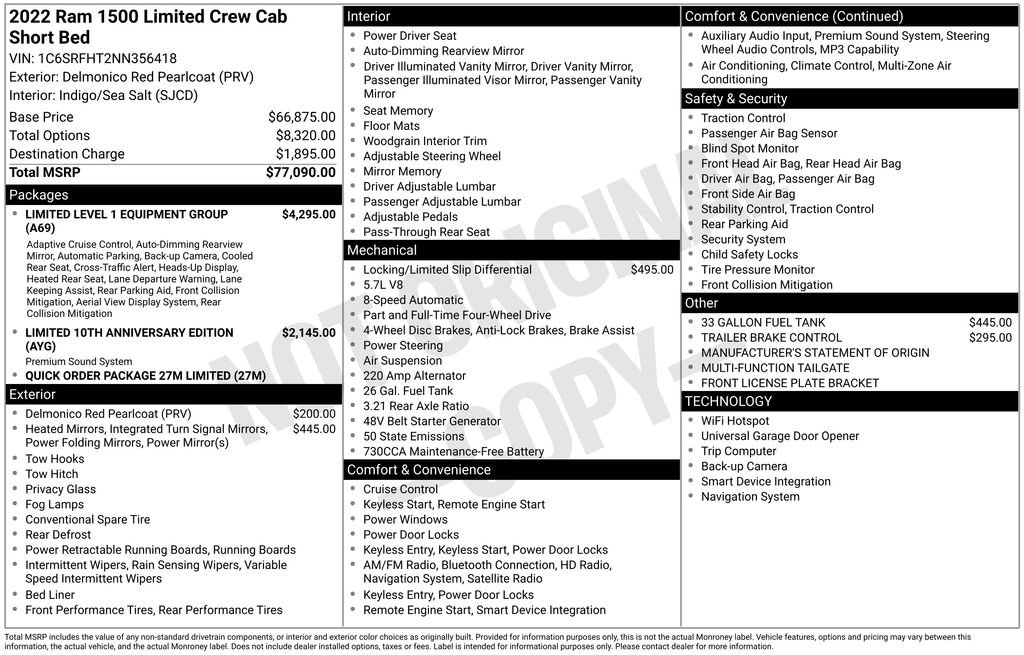 Used 2022 RAM 1500 Limited AWD/4WD image 11