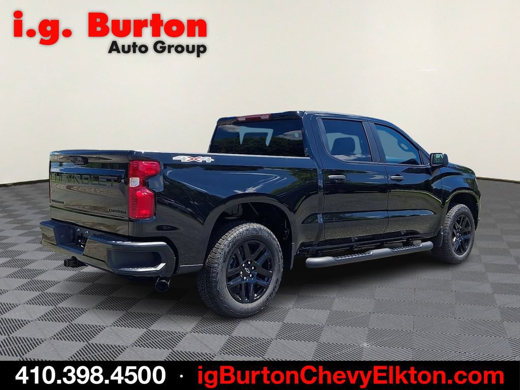 New 2026 Chevrolet Silverado 1500 Custom w/ Turbomax Blackout Package AWD/4WD image 4