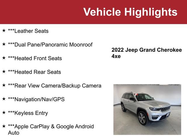 Used 2022 Jeep Grand Cherokee Limited 4xe AWD/4WD image 2