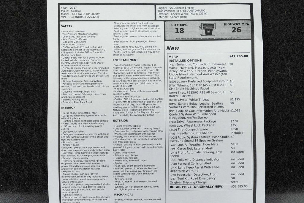 Used 2017 Cadillac XT5 Luxury w/ Driver Awareness Package image 48