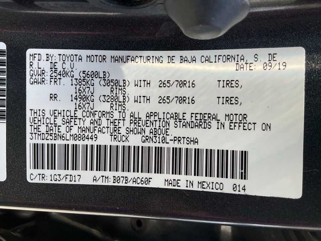 Used 2020 Toyota Tacoma TRD Off-Road w/ Technology Package AWD/4WD image 20
