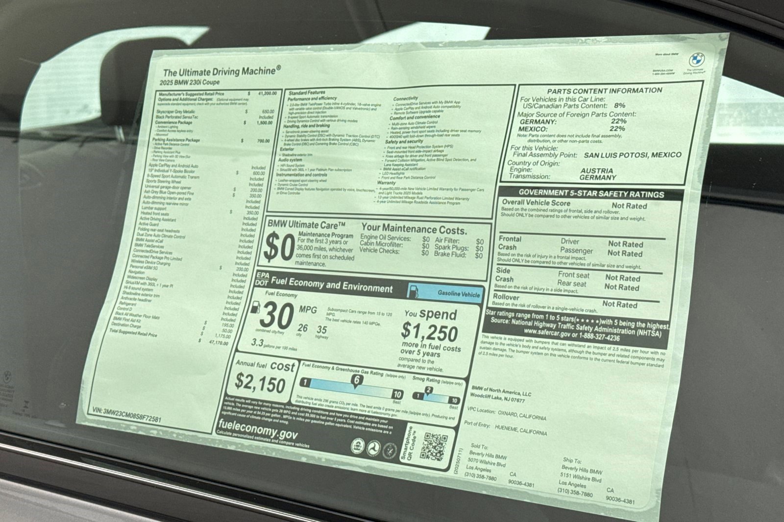 Used 2025 BMW 230i Coupe w/ Convenience Package image 27