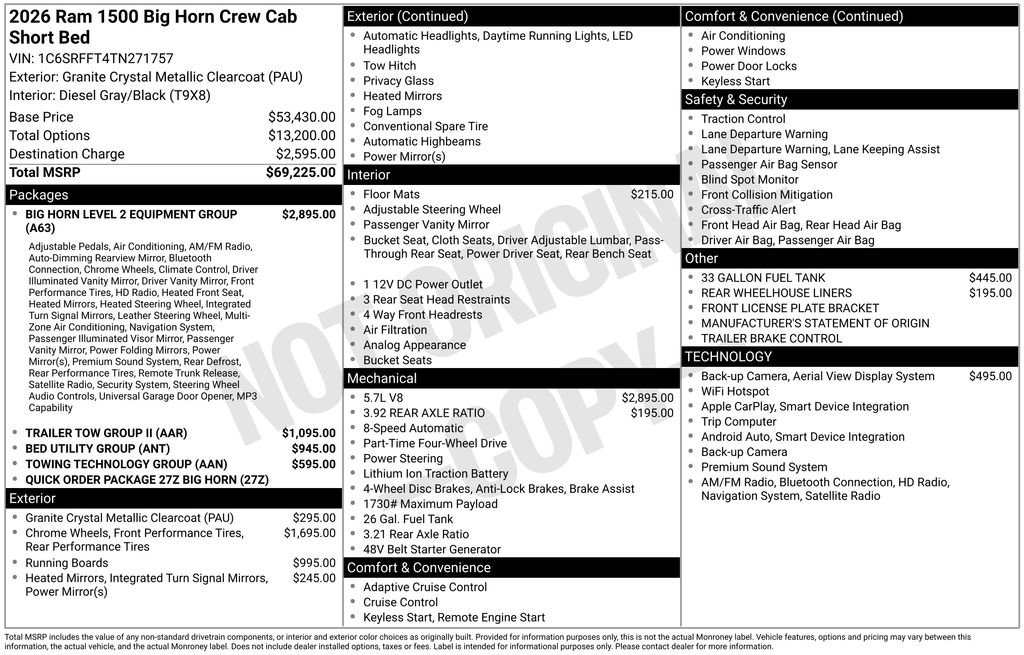 Certified 2026 RAM 1500 Big Horn AWD/4WD image 28