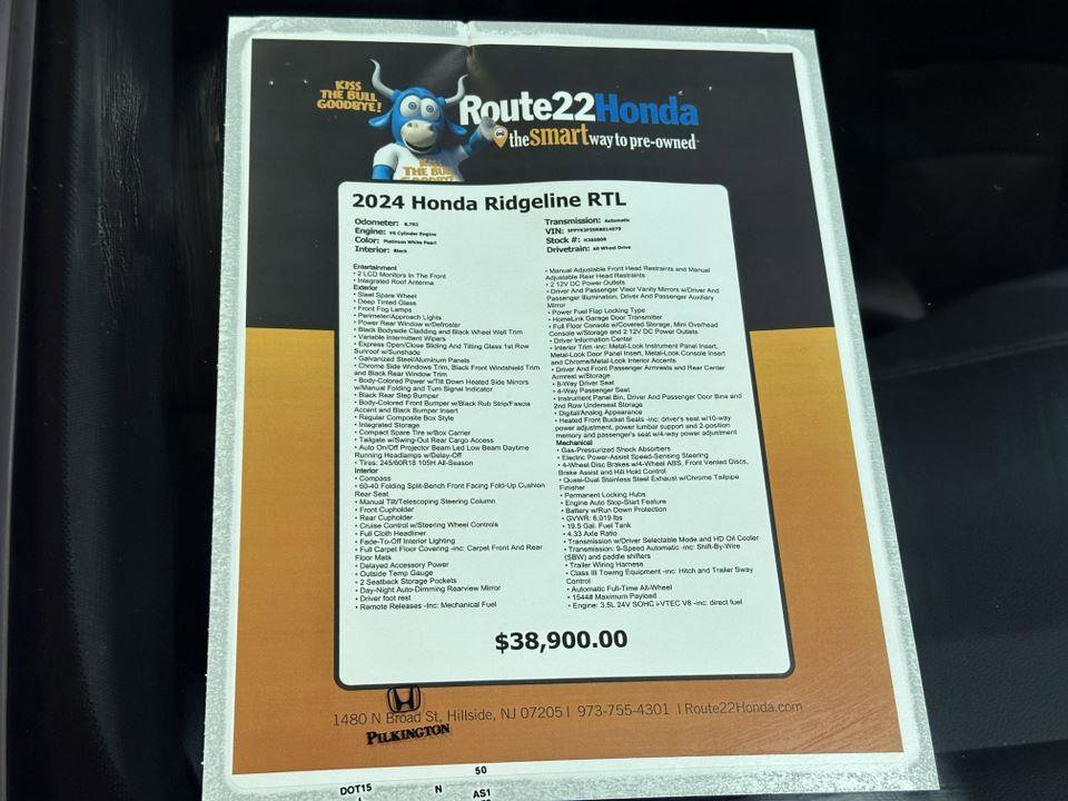 Used 2024 Honda Ridgeline RTL image 39