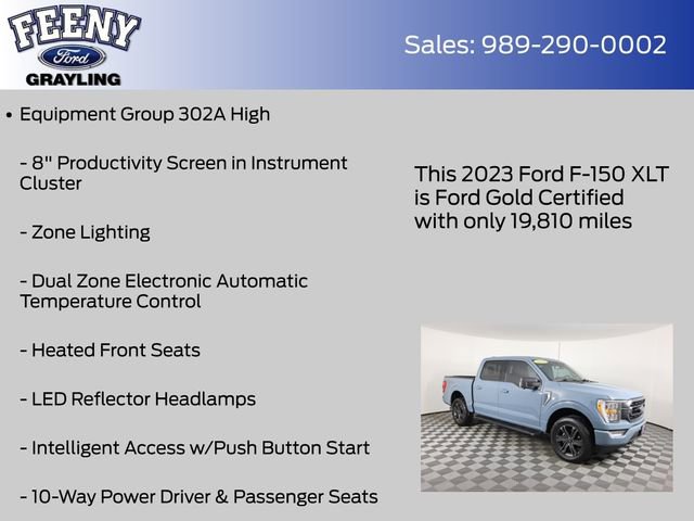 Certified 2023 Ford F150 XLT w/ Equipment Group 302A High AWD/4WD image 12