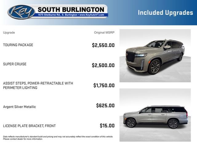 Used 2023 Cadillac Escalade ESV Sport w/ Touring Package AWD/4WD image 3