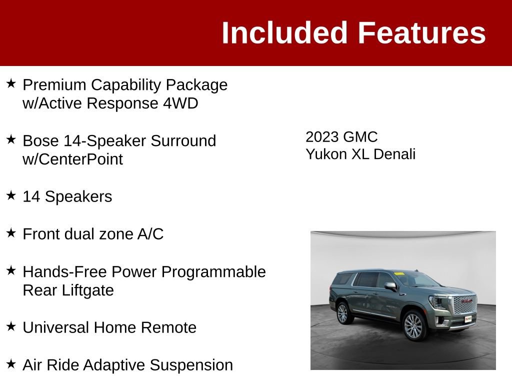 Used 2023 GMC Yukon XL Denali AWD/4WD image 4