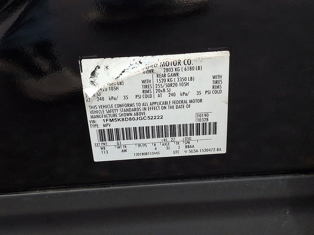 Certified 2018 Ford Explorer XLT w/ Equipment Group 202A AWD/4WD image 30