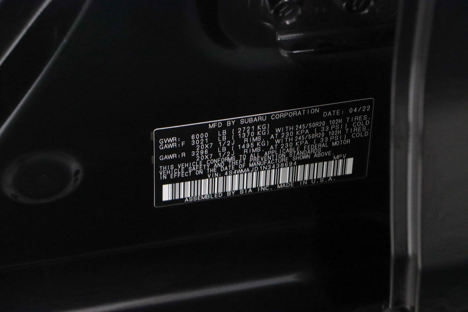 Used 2022 Subaru Ascent Onyx Edition image 35