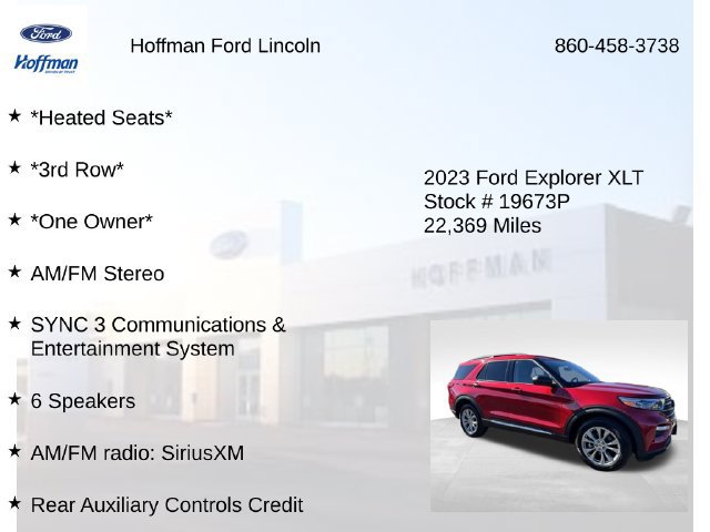 Used 2023 Ford Explorer XLT w/ Equipment Group 202A AWD/4WD image 12
