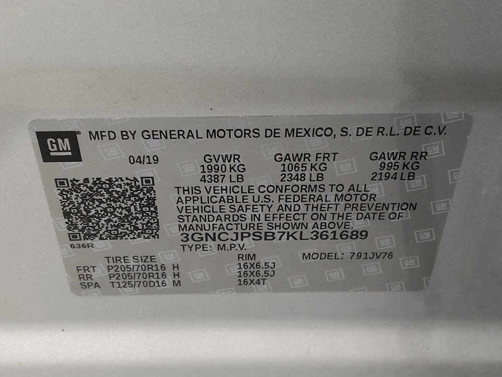 Used 2019 Chevrolet Trax LT w/ LT Convenience Package AWD/4WD image 33