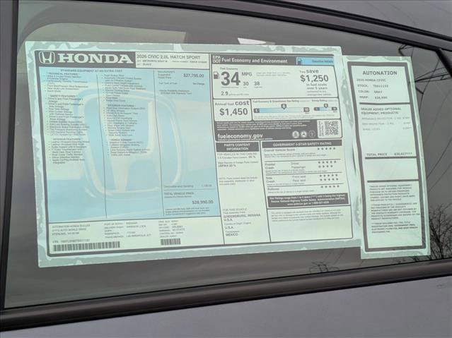 New 2026 Honda Civic Sport image 17