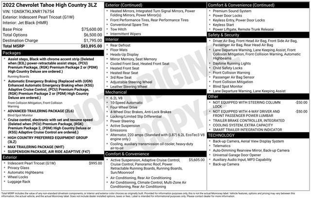 Used 2022 Chevrolet Tahoe High Country image 25