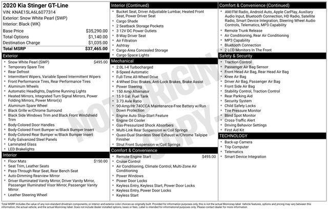 Used 2020 Kia Stinger GT-Line image 51