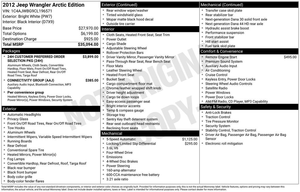 Used 2012 Jeep Wrangler Sahara image 6