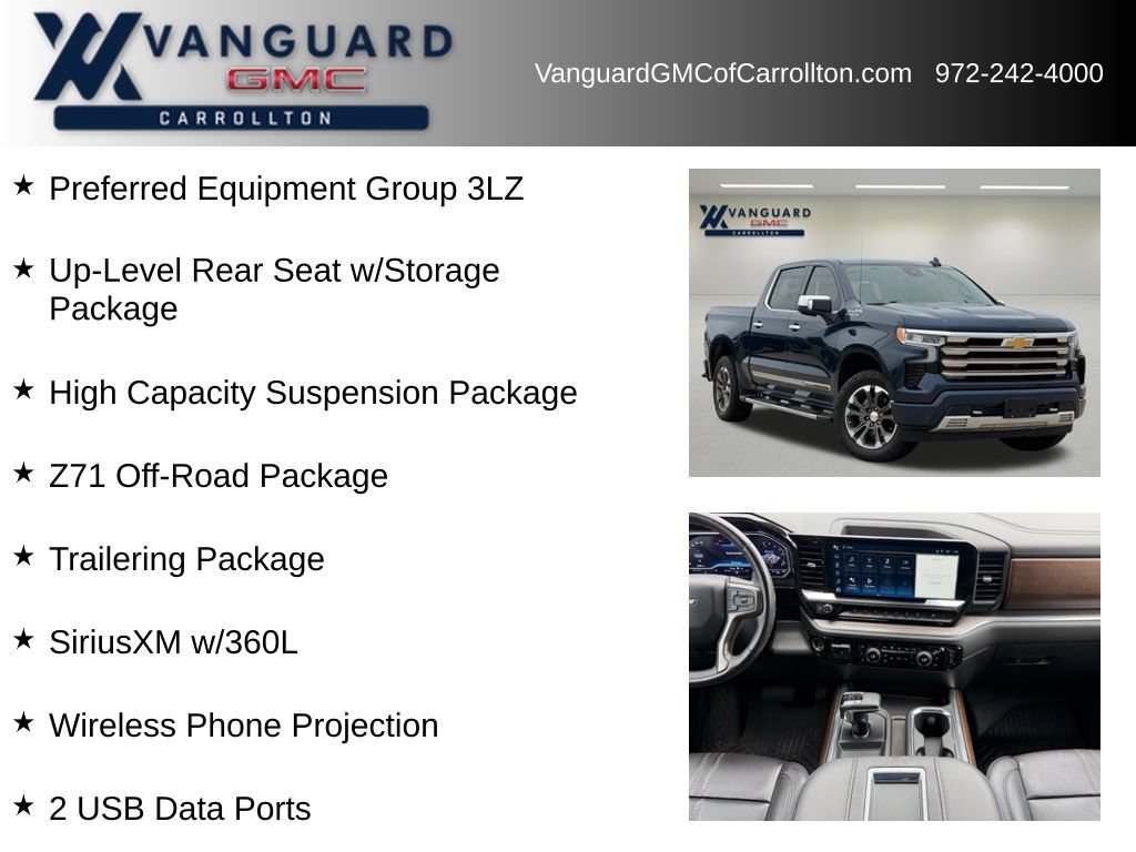 Used 2022 Chevrolet Silverado 1500 High Country w/ Z71 Off-Road Package AWD/4WD image 6