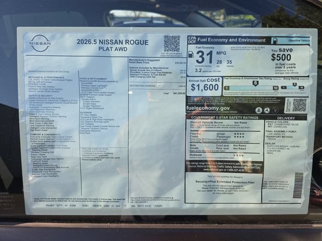 New 2026 Nissan Rogue Platinum AWD/4WD image 31