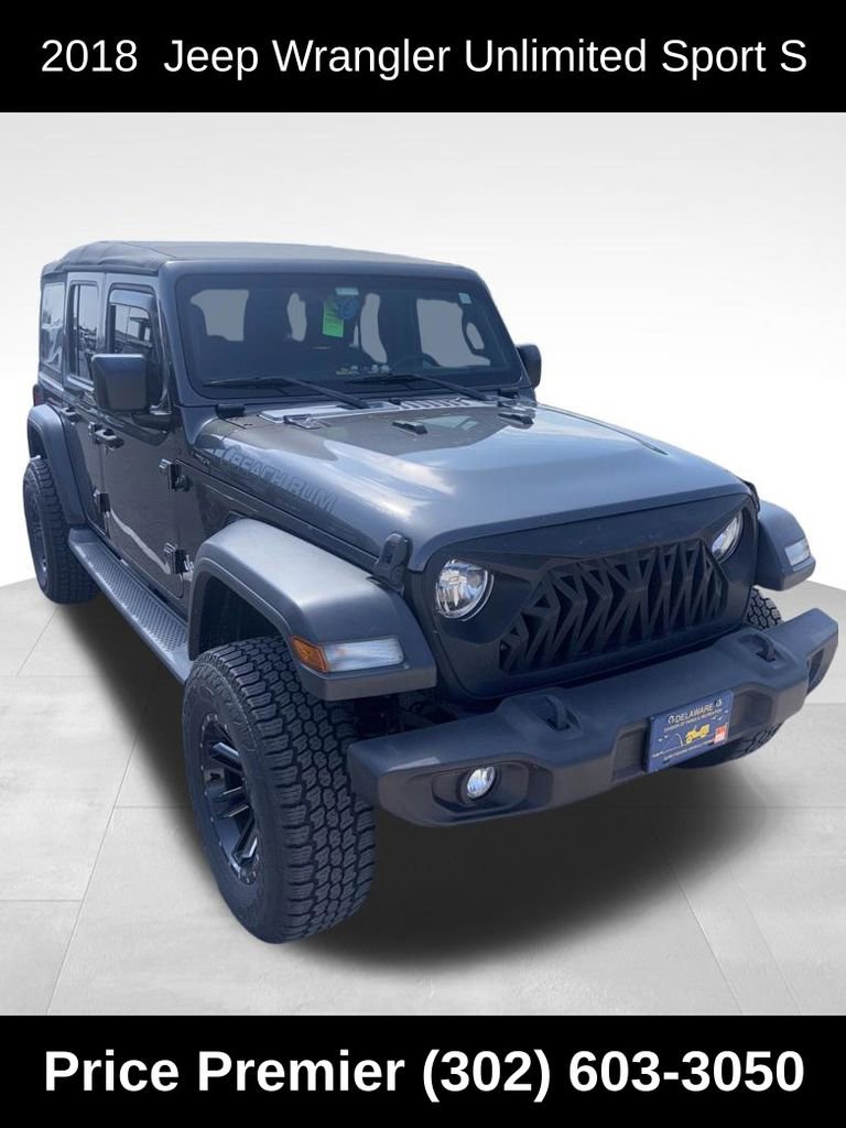 Used 2018 Jeep Wrangler Unlimited Sport S AWD/4WD image 1