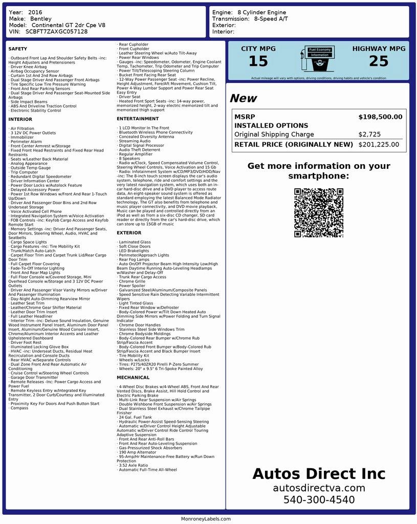 Used 2016 Bentley Continental GT image 9