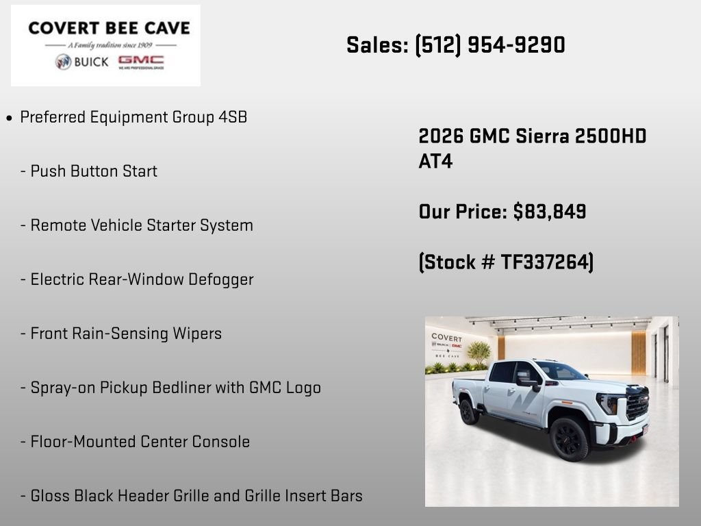 New 2026 GMC Sierra 2500 AT4 w/ AT4 Premium Plus Package AWD/4WD image 13