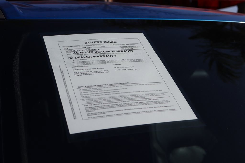 Used 2021 RAM 1500 Rebel w/ Rebel Level 2 Equipment Group image 61