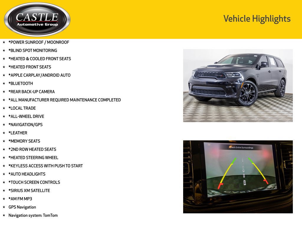 Used 2021 Dodge Durango R/T w/ Blacktop Package AWD/4WD image 3